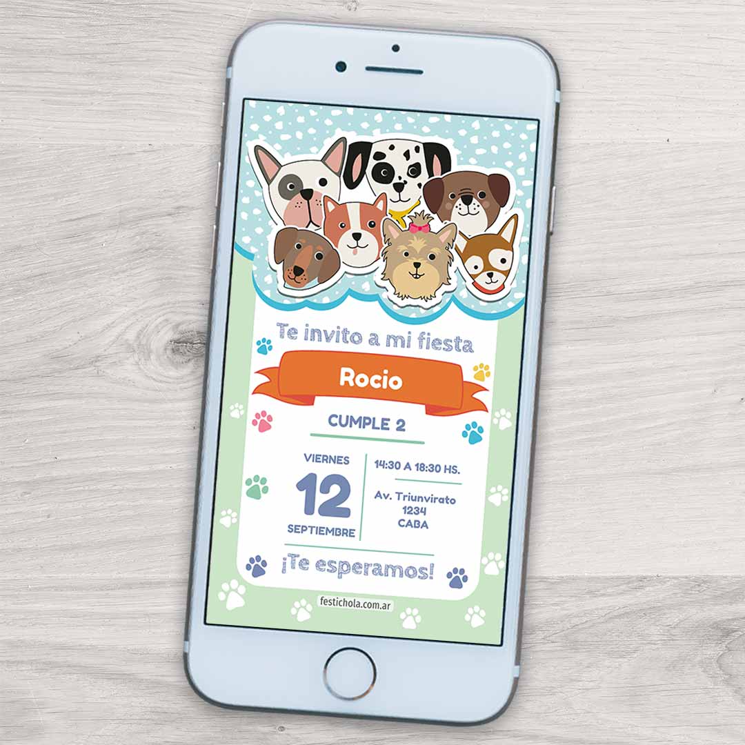 kit imprimible, kit digital, candy bar, ideas para fiestas infantiles, fiesta en casa, invitación, decoración de fiestas, imprimibles, invitación digital para whatsapp, perritos